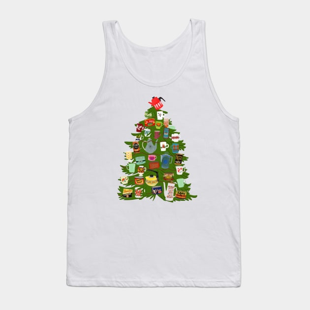 Coffee Christmas tree Tank Top by jenblove